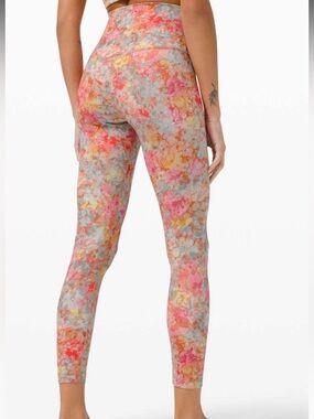 Lululemon Align Pant 25" Inflorescence Multi size 4